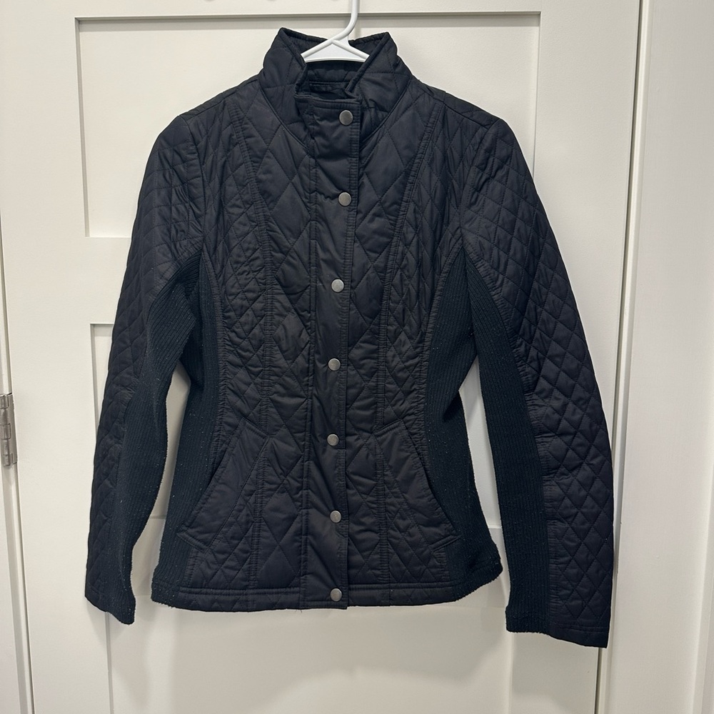 Merona Quilted Light Jacket Women’s Small with Hand Pockets casual dressy